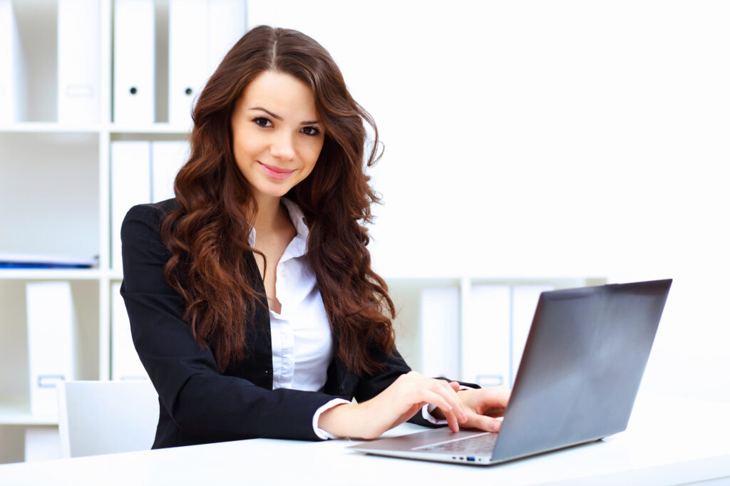 woman on laptop